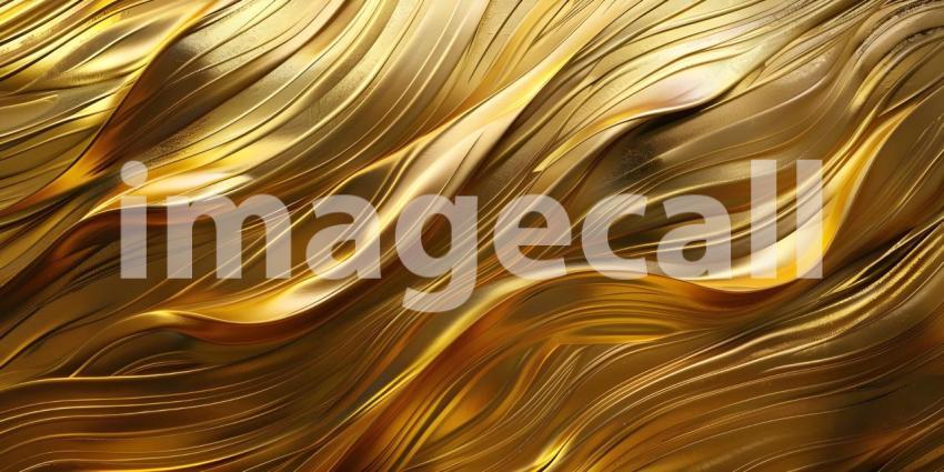 Contemporary Gold Brushed Texture, Sleek Modern Metallic Background, Stylish Brushed Gold Surface - Ai Generated