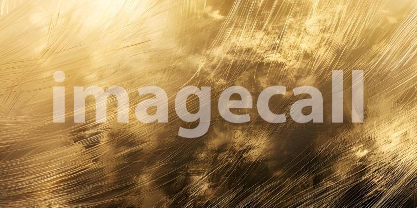 Contemporary Gold Brushed Texture, Sleek Modern Metallic Background, Stylish Brushed Gold Surface - Ai Generated