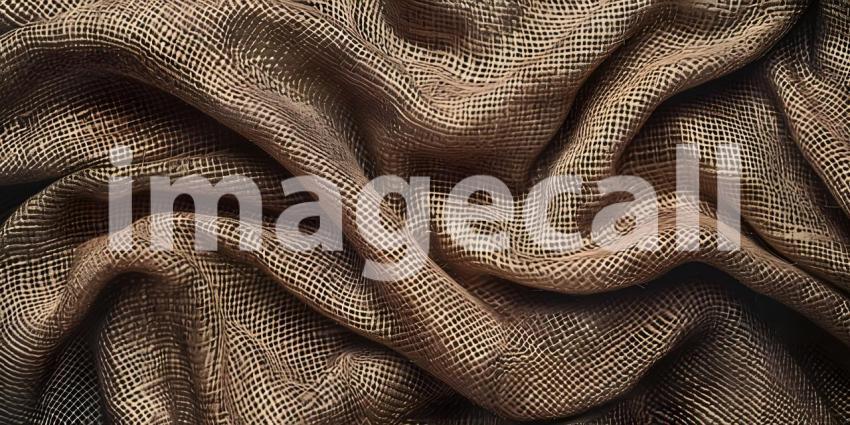 Textured Fabric Canvas Backdrop, Woven Cloth Material Background, Textile Canvas Texture Design - Ai Generated