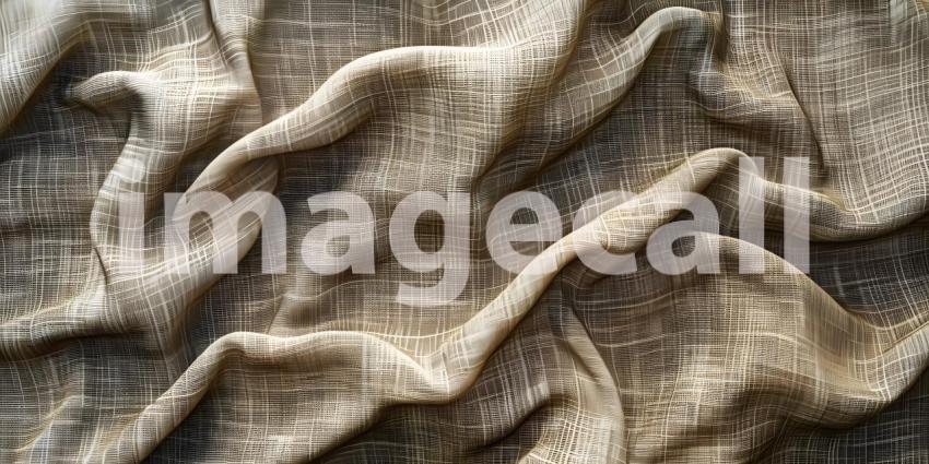 Textured Fabric Canvas Backdrop, Woven Cloth Material Background, Textile Canvas Texture Design - Ai Generated