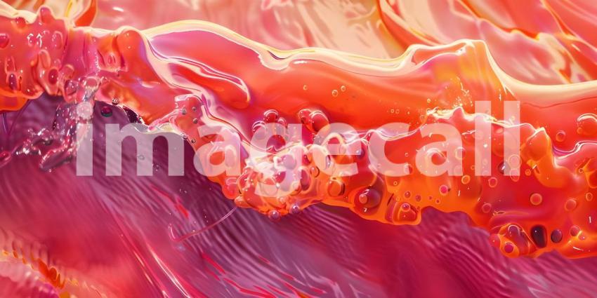 Dynamic Colorful Fluid Artistry Background, Vivid Abstract Liquid Patterns, Chromatic Flowing Abstract - Ai Generated