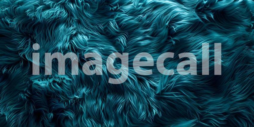 Vibrant aqua fur texture background - Ai Generated