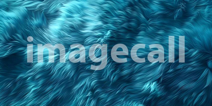 Vibrant aqua fur texture background - Ai Generated