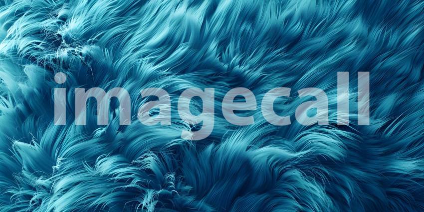 Vibrant aqua fur texture background - Ai Generated
