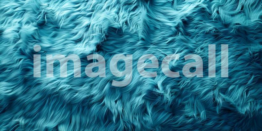 Vibrant aqua fur texture background - Ai Generated
