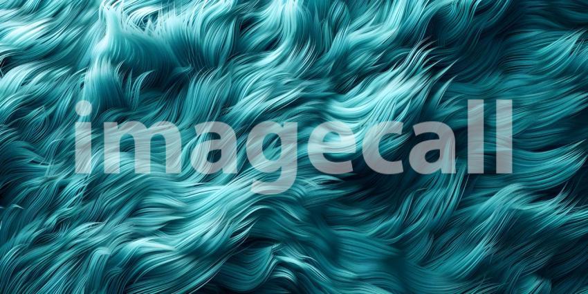Vibrant aqua fur texture background - Ai Generated