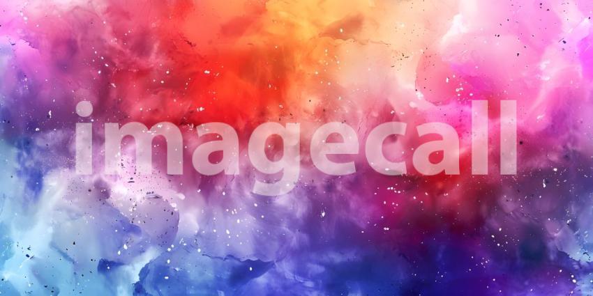 Digital Watercolor Background Abstract Splash Colorful Art - Ai Generated