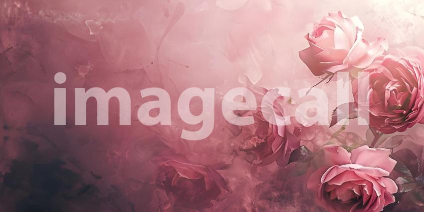 Elegant Dusty Rose Vintage Texture Background, Retro Dusty Rose Abstract Pattern, Soft Rose Artistic Background - Ai Generated