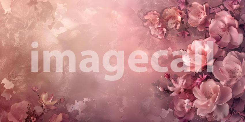 Elegant Dusty Rose Vintage Texture Background, Retro Dusty Rose Abstract Pattern, Soft Rose Artistic Background - Ai Generated