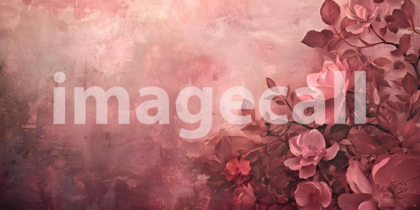 Elegant Dusty Rose Vintage Texture Background, Retro Dusty Rose Abstract Pattern, Soft Rose Artistic Background - Ai Generated