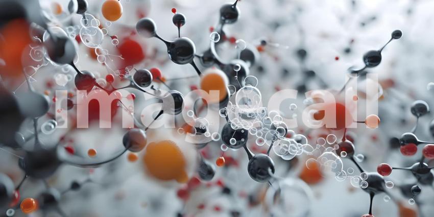 Molecular structures of different dyes and pigments demonstrating the extensive research background - Ai Generated