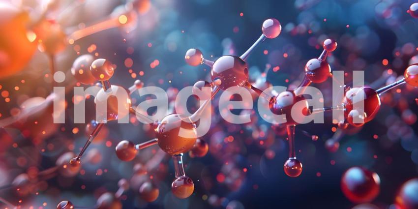 Molecular structures of different dyes and pigments demonstrating the extensive research background - Ai Generated