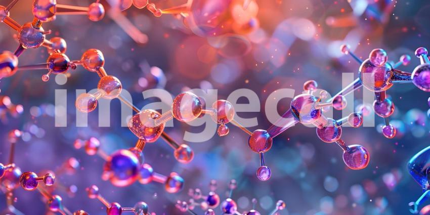 Molecular structures of different dyes and pigments demonstrating the extensive research background - Ai Generated