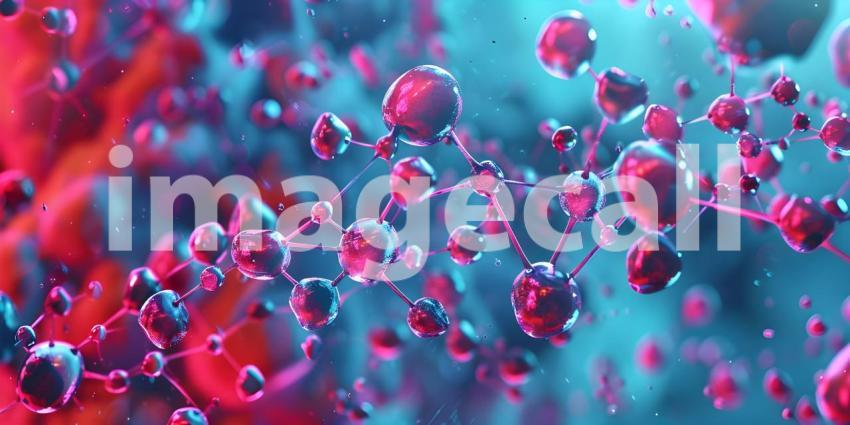 Molecular structures of different dyes and pigments demonstrating the extensive research background - Ai Generated