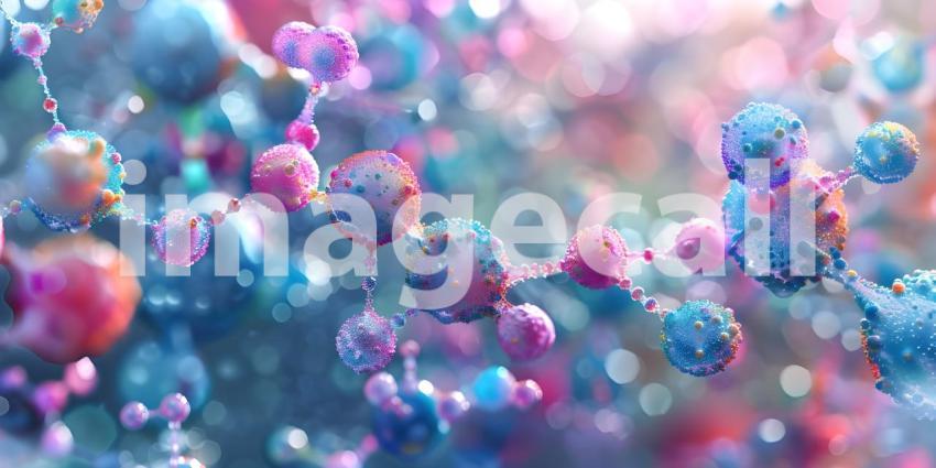 Molecular structures of different dyes and pigments demonstrating the extensive research background - Ai Generated