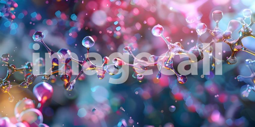 Molecular structures of different dyes and pigments demonstrating the extensive research background - Ai Generated