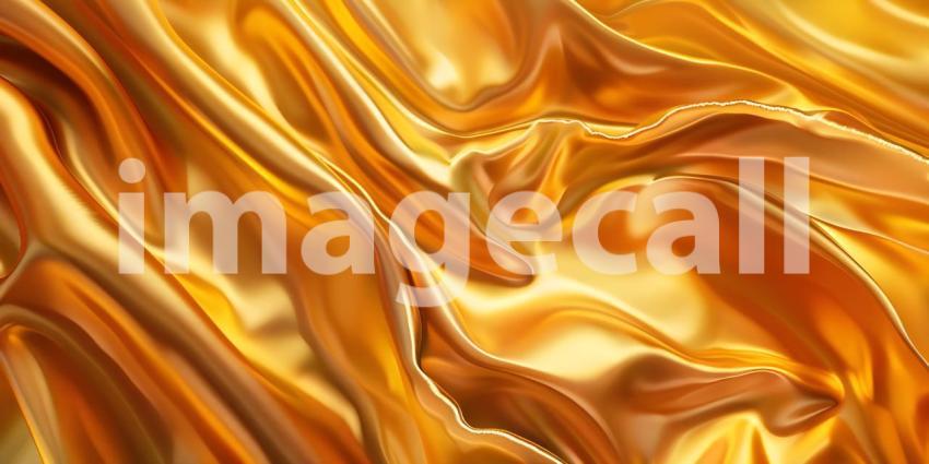 Modern Brushed Gold Illustration over silk cloth background - Ai Generated