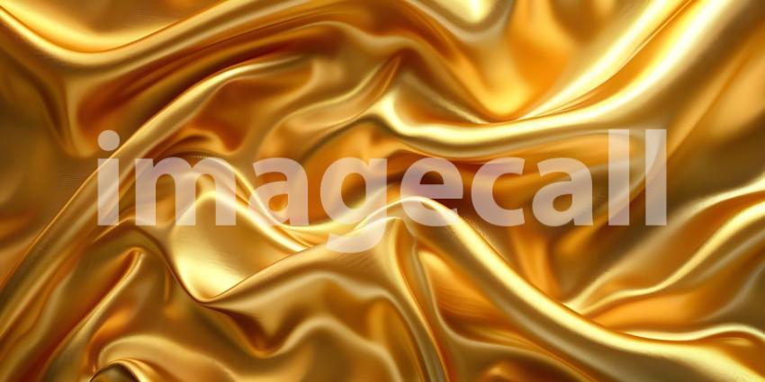 Modern Brushed Gold Illustration over silk cloth background - Ai Generated