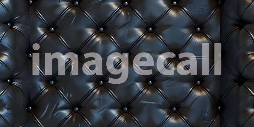 Padded leather upholster pattern background - Ai Generated