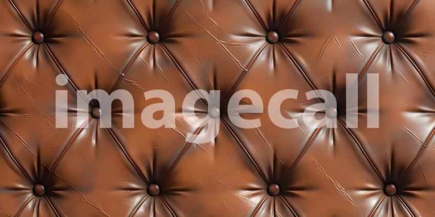 Padded leather upholster pattern background - Ai Generated