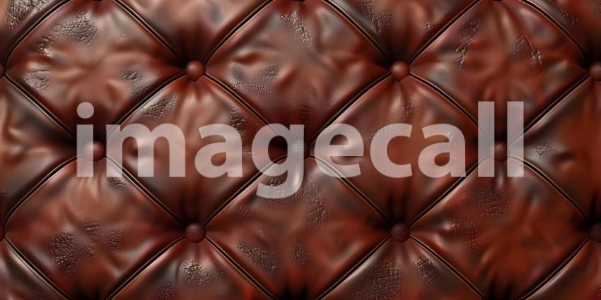Padded leather upholster pattern background - Ai Generated