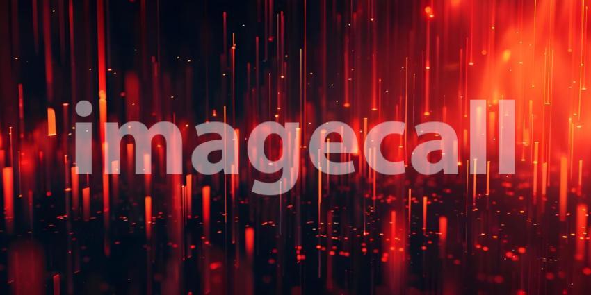 Stock Market Red candlestick pattern charts background - Ai Generated