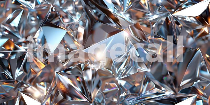Sparkling Diamonds Background, Diamond Studded Shiny Background - Ai Generated