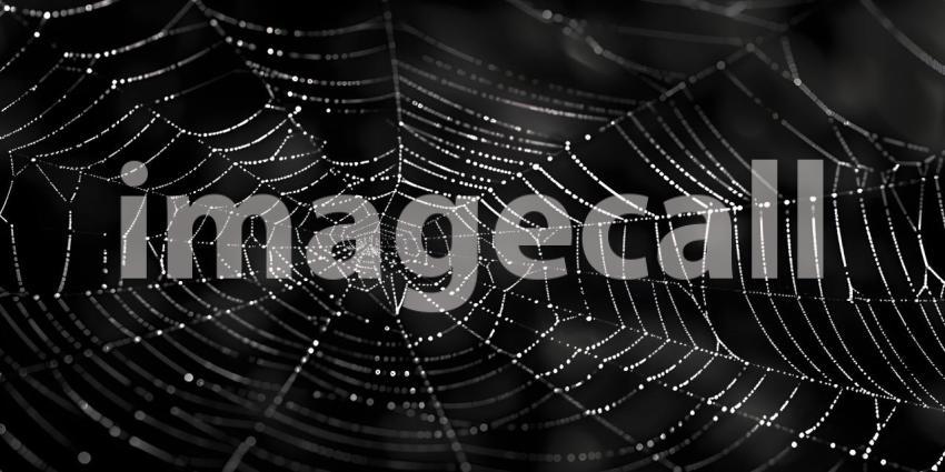 Black Lace Spider Web background - Ai Generated