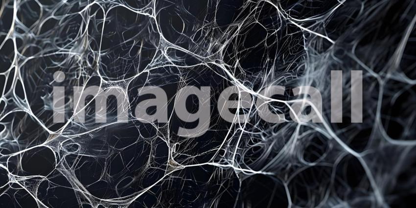 Black Lace Spider Web background - Ai Generated