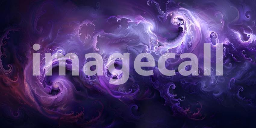 Enigmatic Purple Swirls Background, Mysterious Dark Purple Swirls - Ai Generated