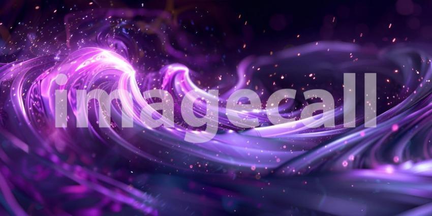 Enigmatic Purple Swirls Background, Mysterious Dark Purple Swirls - Ai Generated