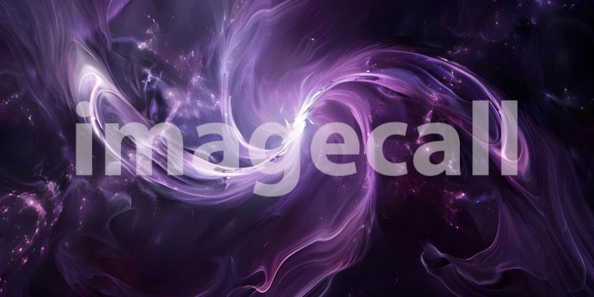 Enigmatic Purple Swirls Background, Mysterious Dark Purple Swirls - Ai Generated
