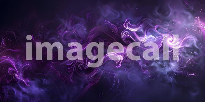 Enigmatic Purple Swirls Background, Mysterious Dark Purple Swirls - Ai Generated