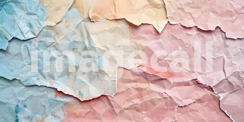 Torn Grunge Ripped Pastel Paper background - Ai Generated
