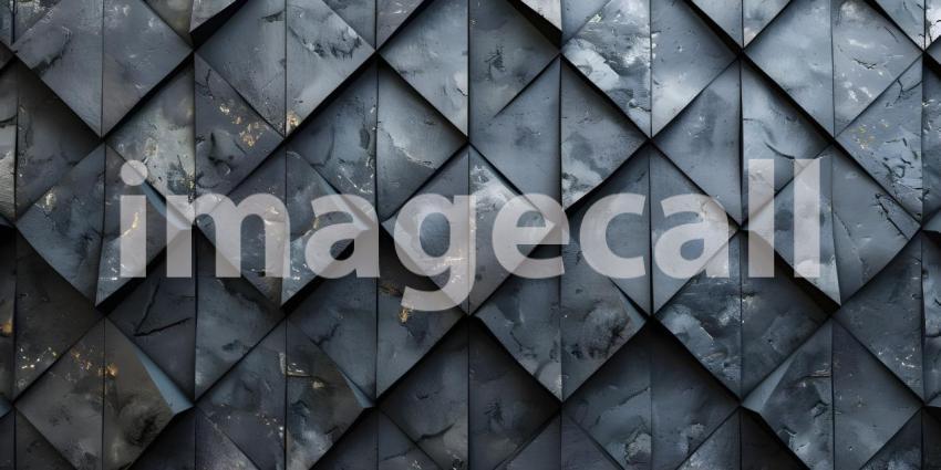 Diamond Shaped Background, Gemstone Paneling: Diamond Shaped Wall Environment - Ai Generated