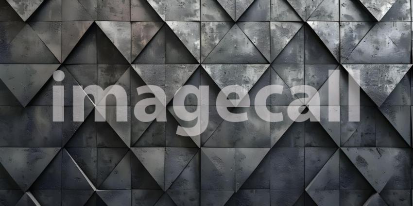 Diamond Shaped Background, Gemstone Paneling: Diamond Shaped Wall Environment - Ai Generated