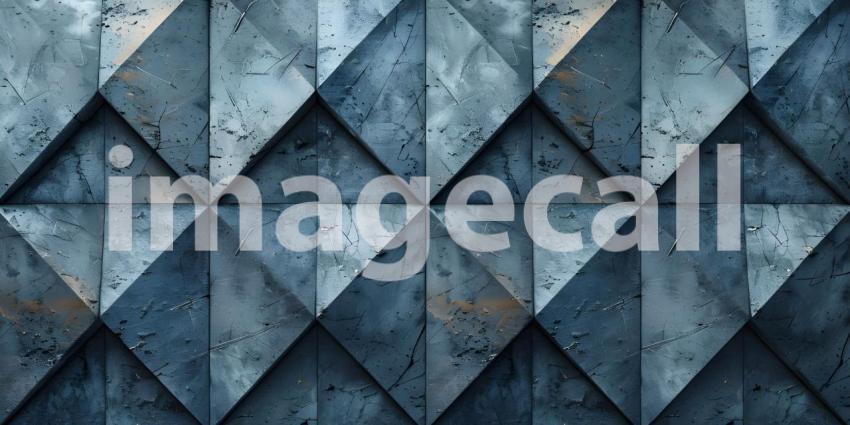 Diamond Shaped Background, Gemstone Paneling: Diamond Shaped Wall Environment - Ai Generated