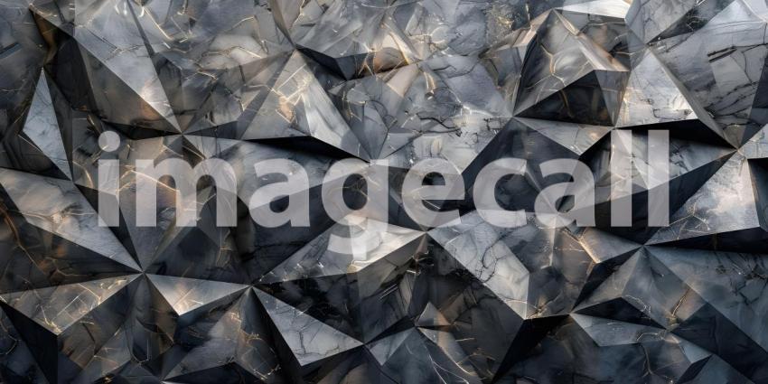 Diamond Shaped Background, Gemstone Paneling: Diamond Shaped Wall Environment - Ai Generated