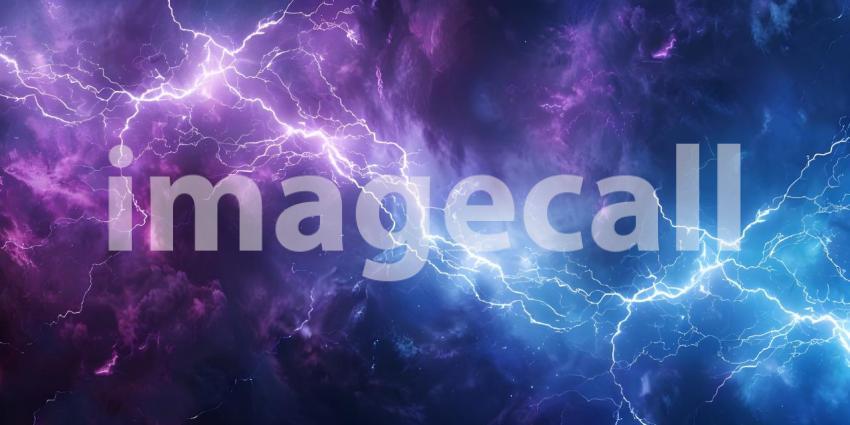 Beautiful Comic background with zoom line and lightning - Ai Generated