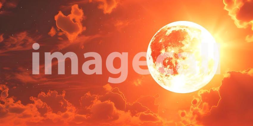 Beautiful Groovy Sun Background, Radiant Retro: Groovy Sun Background with a Beautiful Touch - Ai Generated