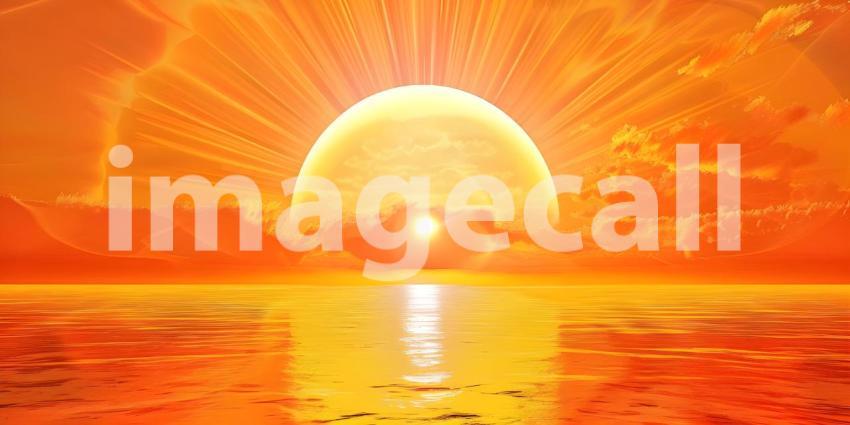 Beautiful Groovy Sun Background, Radiant Retro: Groovy Sun Background with a Beautiful Touch - Ai Generated