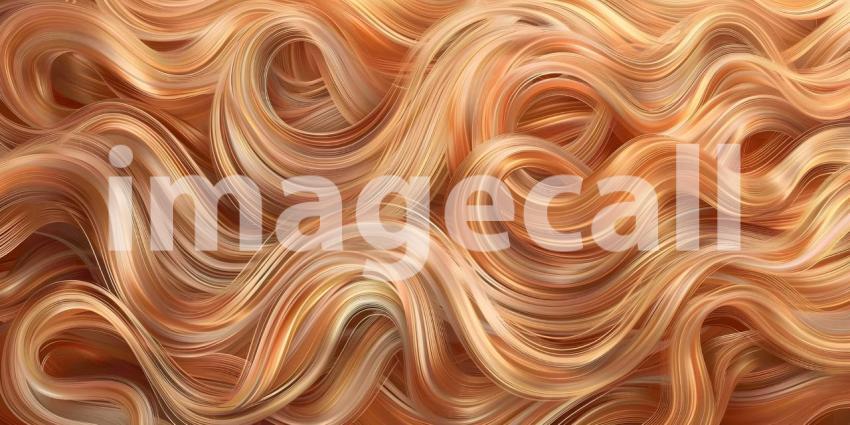 Beautiful Wavy Hair Background, Background Featuring Beautiful Tangle Wavy Hair - Ai Generated