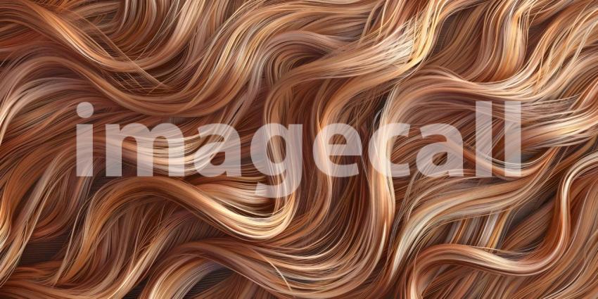 Beautiful Wavy Hair Background, Background Featuring Beautiful Tangle Wavy Hair - Ai Generated