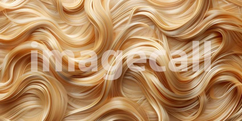 Beautiful Wavy Hair Background, Background Featuring Beautiful Tangle Wavy Hair - Ai Generated