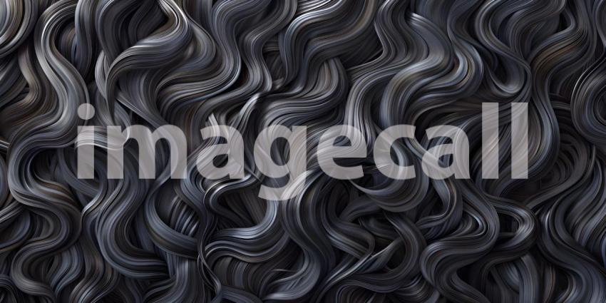 Beautiful Wavy Hair Background, Background Featuring Beautiful Tangle Wavy Hair - Ai Generated