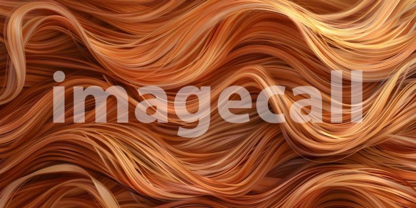 Beautiful Wavy Hair Background, Background Featuring Beautiful Tangle Wavy Hair - Ai Generated