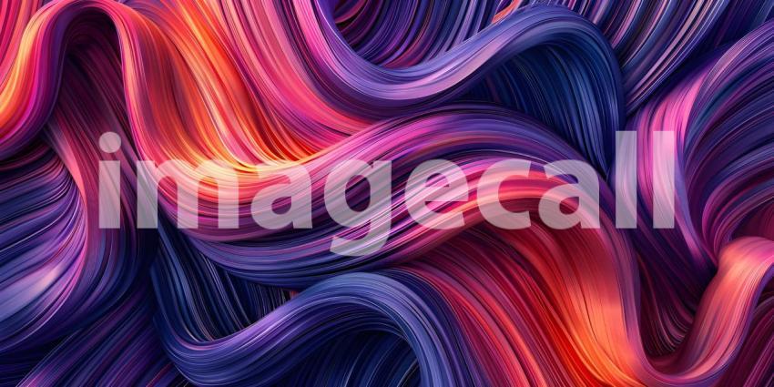 Beautiful Wavy Hair Background, Background Featuring Beautiful Tangle Wavy Hair - Ai Generated