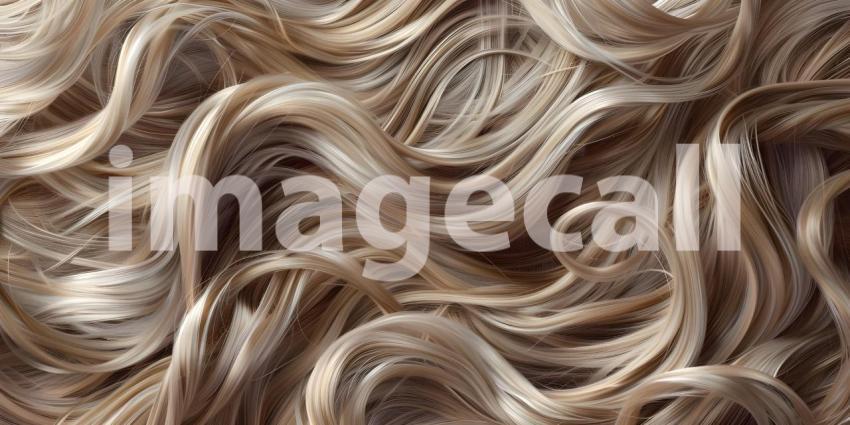 Beautiful Wavy Hair Background, Background Featuring Beautiful Tangle Wavy Hair - Ai Generated