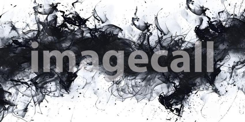 Chaotic ink pen or marker scribble texture background - Ai Generated