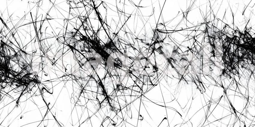 Chaotic ink pen or marker scribble texture background - Ai Generated